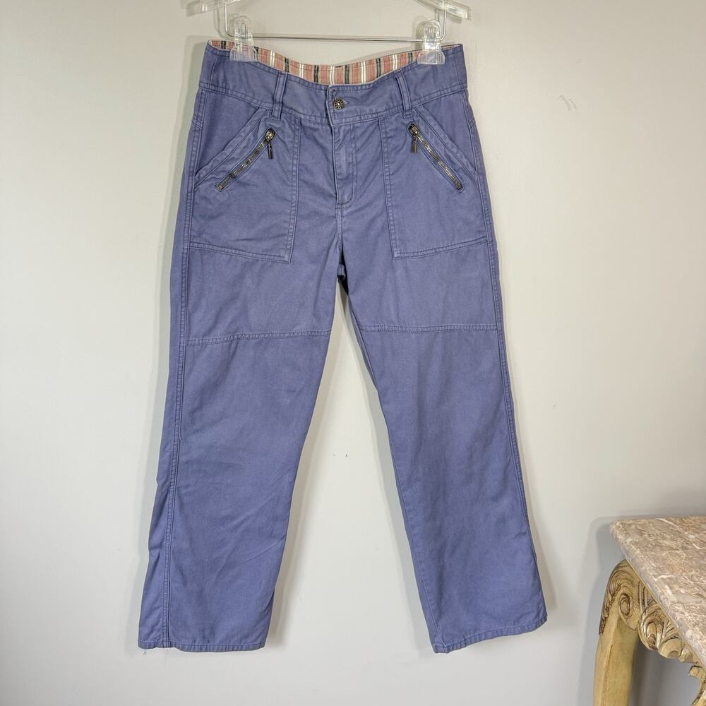 Paco Jeans Womens Street Straight Leg HipHop Y2K Baggy 90s Cargo Utility Blue M